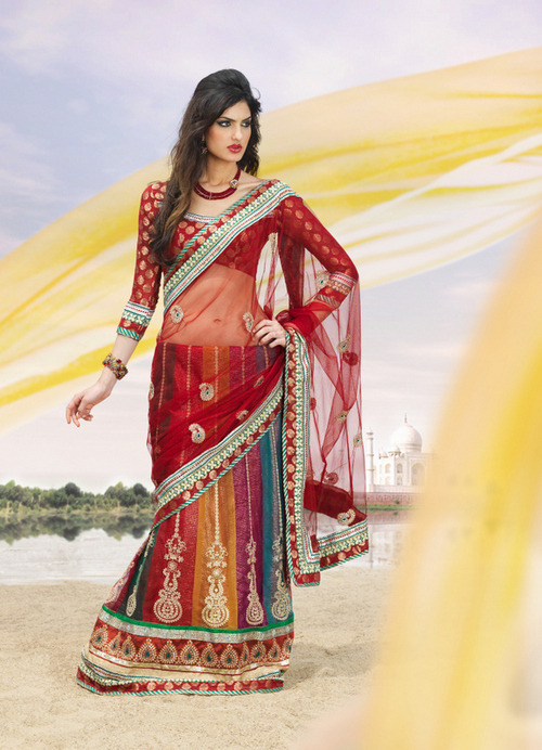 Viscose Party Wear Sarees