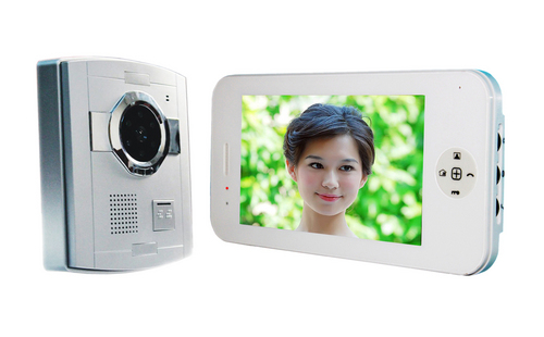 7 inch color video door phone plastic camera
