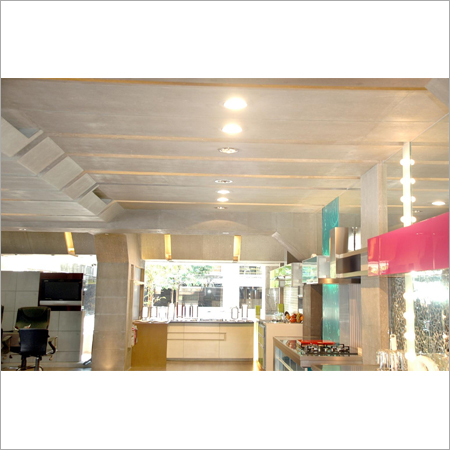 False Ceiling With Wooden Frame