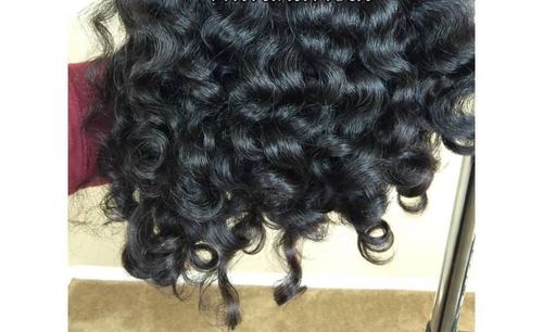 No Shedding Natural Curly Weft Hair