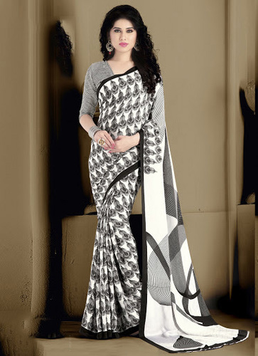 Eye Catching Crepe Saree