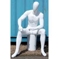 Male  Glossy  Mannequins - Color: White