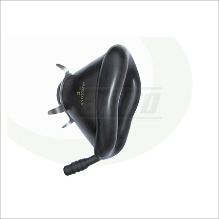 Face Mask Black Rubber (With Ss Ring)