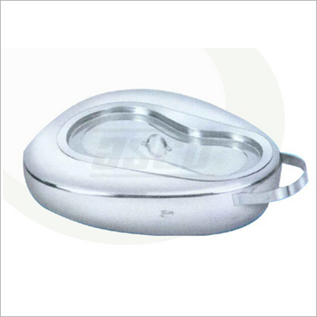 Bed Pan, Perfection Type, Seamless With Cover, SS