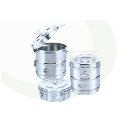 Dressing Drums - Stainless Steel, 150x100 mm, Belt Clamp Closure | Seamless, Dust-Proof, Perforated Body, Custom Sizes