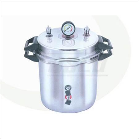Aluminium Autoclave - 11 to 39 Liters, Seamless Aluminum Build | Steam Sterilization, Portable, Rustproof, Pressure Gauge, Safety Valve