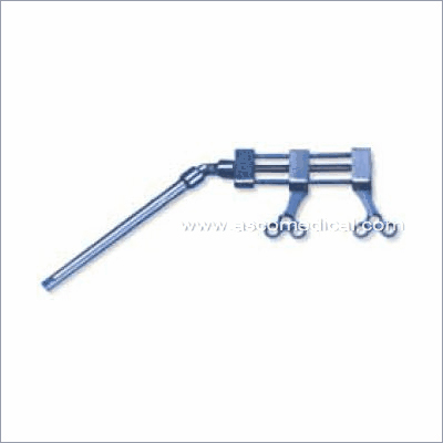 Intraoral Mini Distractor - Titanium, 43mm, Right Angle, 3 Head Holes, 3 Shaft Holes | Precise Placement, Stable Fixation, Easy Adjustment
