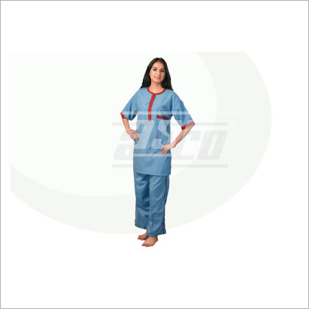 Scrub Suit Female - Cotton, S to XL, Light Blue | Comfort, Durability, Breathability, Stylish Design