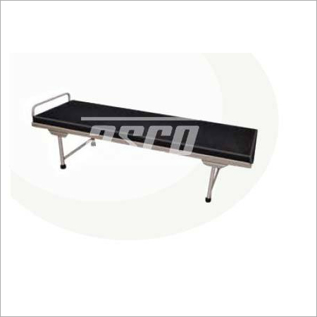 Hospital Attendant Beds - Mild Steel Framework 180x60x46 cm, Foam Padded Rexine Top, PVC Stump Brakes, Epoxy Powder Coating