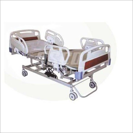 ICU Bed, Electric, Five Functions - Mild Steel, 210L x 90W x 50-70H cms | Electric Controls, ABS Side Rails, Epoxy Powder Coating, Central Braking System