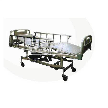 ICU Bed, Electric, Five Functions2 - Mild Steel, 210x90x60-80 cm | Five Electric Controls, Central Braking, Wired Remote, Epoxy Finish