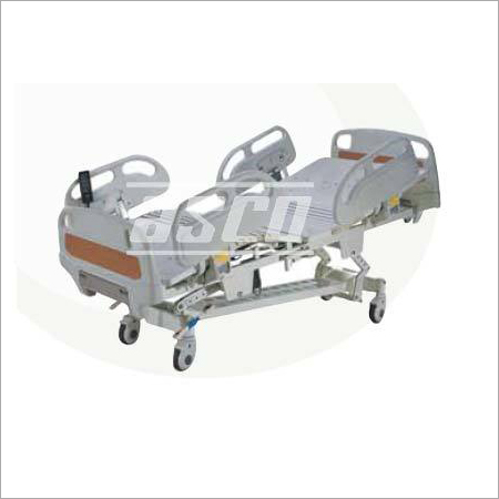 ICU Bed, Electric, Five Functions Code MF3103 - Mild Steel, 210x90x60-80cm, Epoxy Coating | Five Electric Controls, Removable Panels, Central Braking