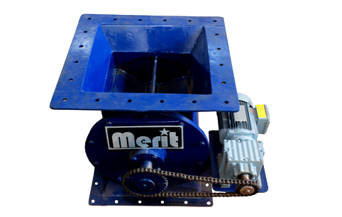 Rotary Air Lock - Steel Material, Variable Dimensions, Blue Color | Airtight Seal, Customizable Options, Efficient Operation, Reliable Transfer