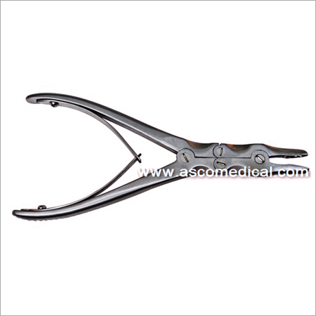 Bone Nibbler - Straight (Double Action) Stainless Steel, 190-270 mm | Precise Cutting, Ergonomic Grip, Polished Finish