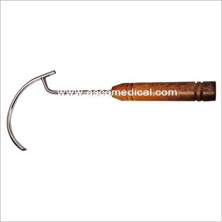 Wire Passer - Stainless Steel and Wooden Handle, 15-20cm | Precise Wire Handling, Autoclavable, Comfortable Grip