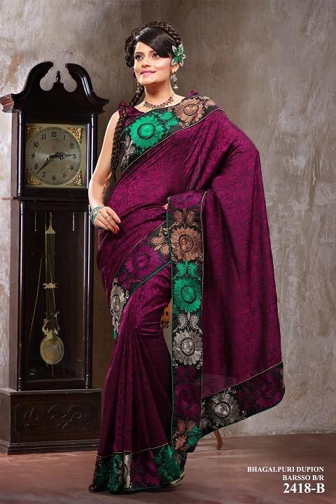 Viscose Bhagalpuri Saree