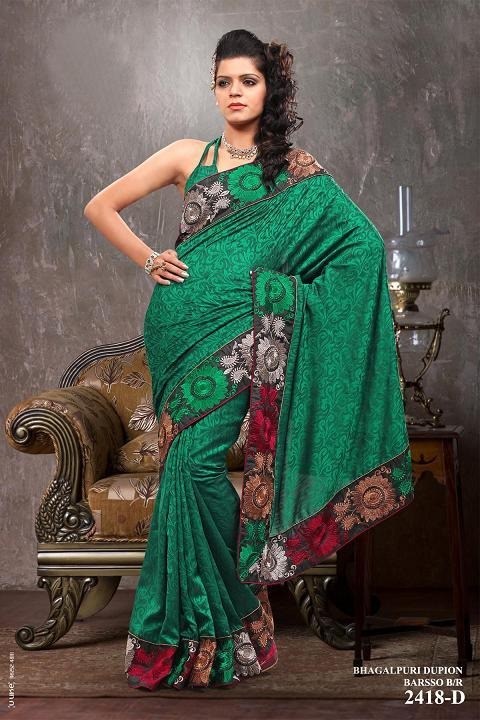 Bhagalpuri Silk Printed Sarees