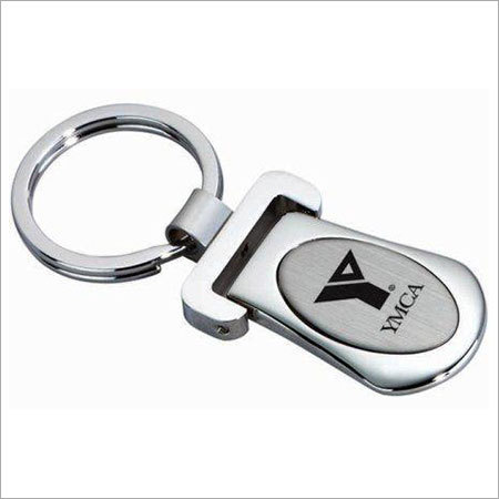 Metal Key Chain - Metal, 2x1 Inches, Silver Finish | Durable, Customizable, Split Ring Attachment