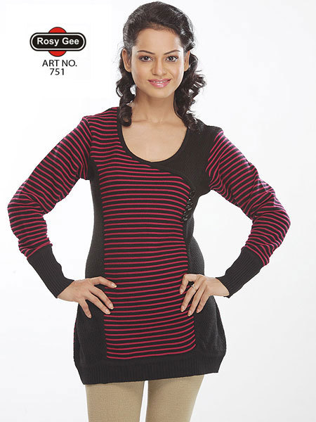 Casual Horizontal Striped Sweater