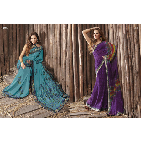 Designer Indian Sarees - Silk Polyester, 5.5m Length, Purple | Embroidered, Elegant Design, Comfortable Wear