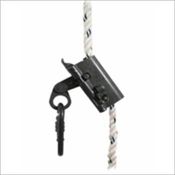 Rope Grab Fall Arrester - Steel 100x50x20mm Black | 2kN Breaking Strength Rope Clamp Secure Grip
