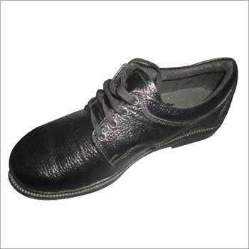 Safety Shoes - Leather, Various Sizes, Black | Lace-up, Steel Toe Cap, Impact Resistance, Ankle Support, Slip Resistance, Lightweight Rubber Sole, Durable, Comfortable Fit