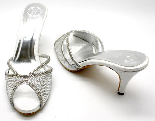 FAVOLA Crystallized Silver Graded Shoe
