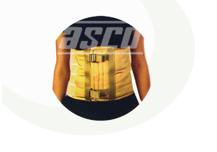 9 Abdominal Support (Double Lock) Code RA3402 - Elastic Band, Multiple Sizes, Beige | Compression Support, Breathable Fabric, Flexible Stays, Velcro Closure