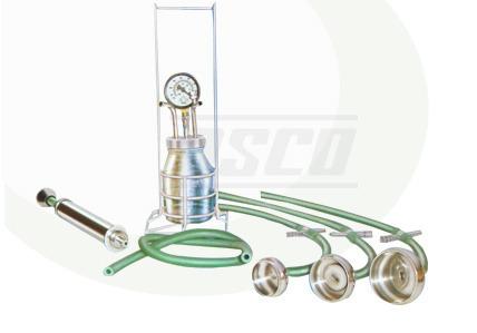 Vacuum Extractor Set Code SU608 - Brass/Stainless Steel Cups 40-60mm, Glass Jar, Hand Suction Pump | Precise Vacuum, Easy Operation, Durable