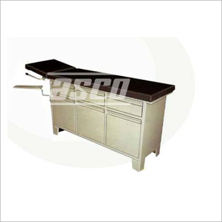 MF3610 Examination Couch With Cabinet & Drawers - Steel, 187x51x81 cm, Epoxy Coated | Adjustable Backrest, Foam Padded Top, Storage Drawers & Cabinets, BP Tray