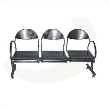 Medical Visitor Bench - Mild Steel, 1800x600mm, Gray | Durable Seating, Comfortable Design, Three Seats