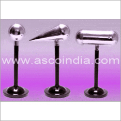 Conductors Set - Brass Electrostatics Set, Cylinder 150x75 mm, Cone 150x75 mm, Sphere 75 mm, Insulated Base