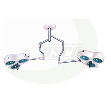 Ceiling Shadowless Surgical Operating Lamp8 - 443mm Twin Domes, 4300K Color Temperature | Shadowless, Adjustable Intensity, Heat Protection, Sterilizable Handles