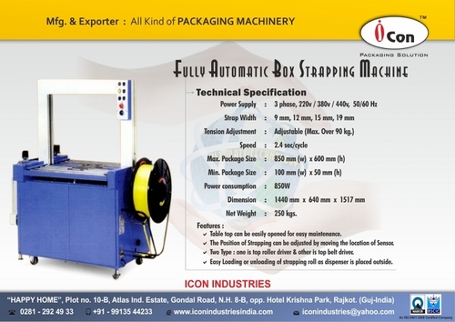 Fully automatic box Strapping machine