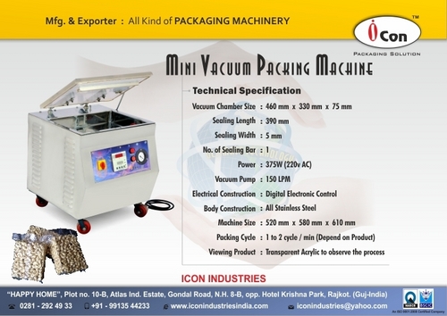 Mini vacuum packing machine