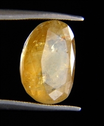 6.00 Ct Natural Oval Faceted Ceylon Yellow Sapphire