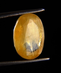 6.82 ct. Oval Mixed Cut Loose Natural Yellow Sapphire