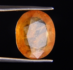  7.00ct Natural oval Yellow Sapphire - Pukhraj 7.25 Ratti