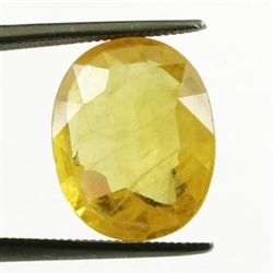 Natural Oval Ceylon Yellow Sapphire - Pukhraj
