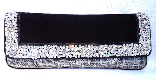 FAVOLA Multidtone Setting Crystal Clutch Bag