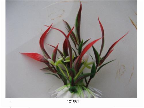 MJ 121061 AQUARIUM PLASTIC PLANT
