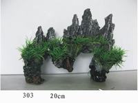 MJ 303 AQUARIUM PLASTIC PLANT