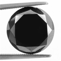 11.01Ct Natural RBC Black Diamond Solitaire AAA