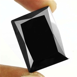 53.47 Ct Natural Emerald Cut Black Diamond - World's Largest AAA Diamond