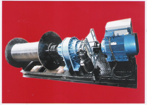Electrically operated winch