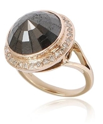 Black & White Diamond 14K Gold Ring