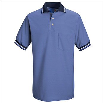 Customized T Shirts - Cotton, Blue, Multiple Sizes | Embroidered Logo, Durable, Comfortable, Professional, Pocketed