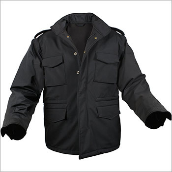 Security Guard Jackets - Polyester Various Sizes Black | Weather Resistant Multiple Pockets Enhanced Visibility