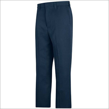Mens Office Trouser - Polyester Cotton Blend, Waist 28-44, Navy Blue | Wrinkle-Resistant, Durable Fabric, Comfortable Fit
