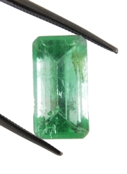 5.20 Ct Octagonal Step Cut Colombian Natural Certified Emerald